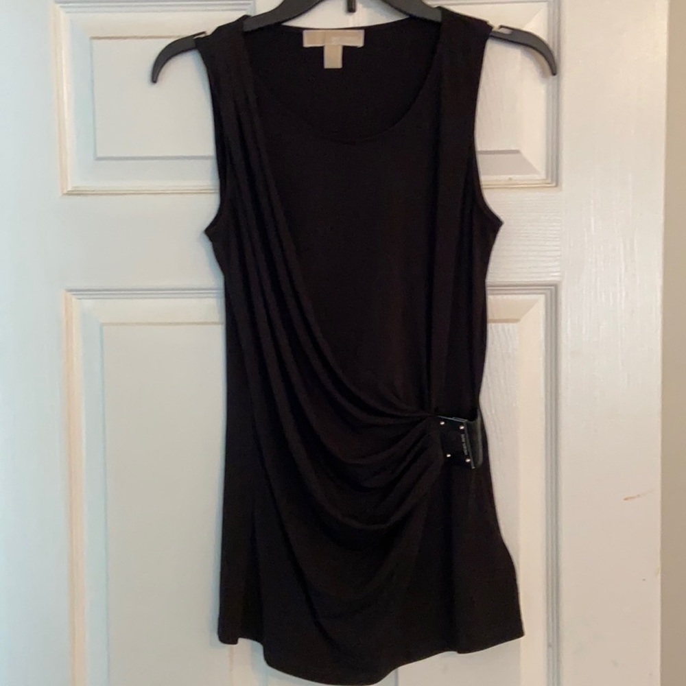 Michael Kors black top. Flattering waist design